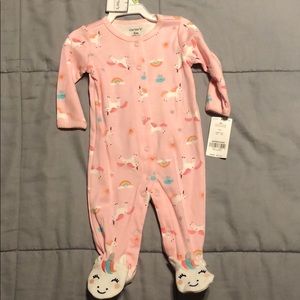 NWT Carter’s Unicorn 🦄 Sleep n Play Footie 3 mo